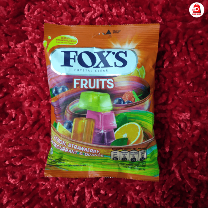 Fox's Crystal Clear Fruits Candy Pack 90 gm