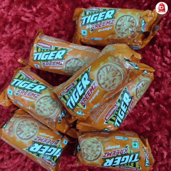 Britannia Tiger Kreemz Sandwich Biscuits - Orange,